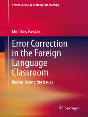 cover image of Error Correction in the Foreign Language Classroom